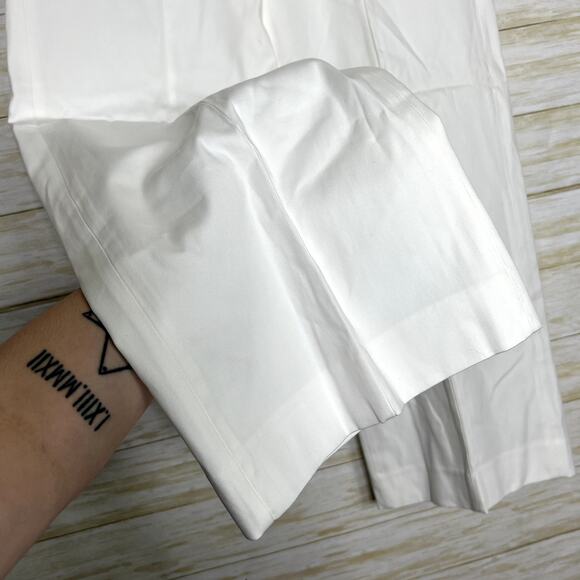 Everlane The Wide Leg Structered Pant White - Picture 4 of 8